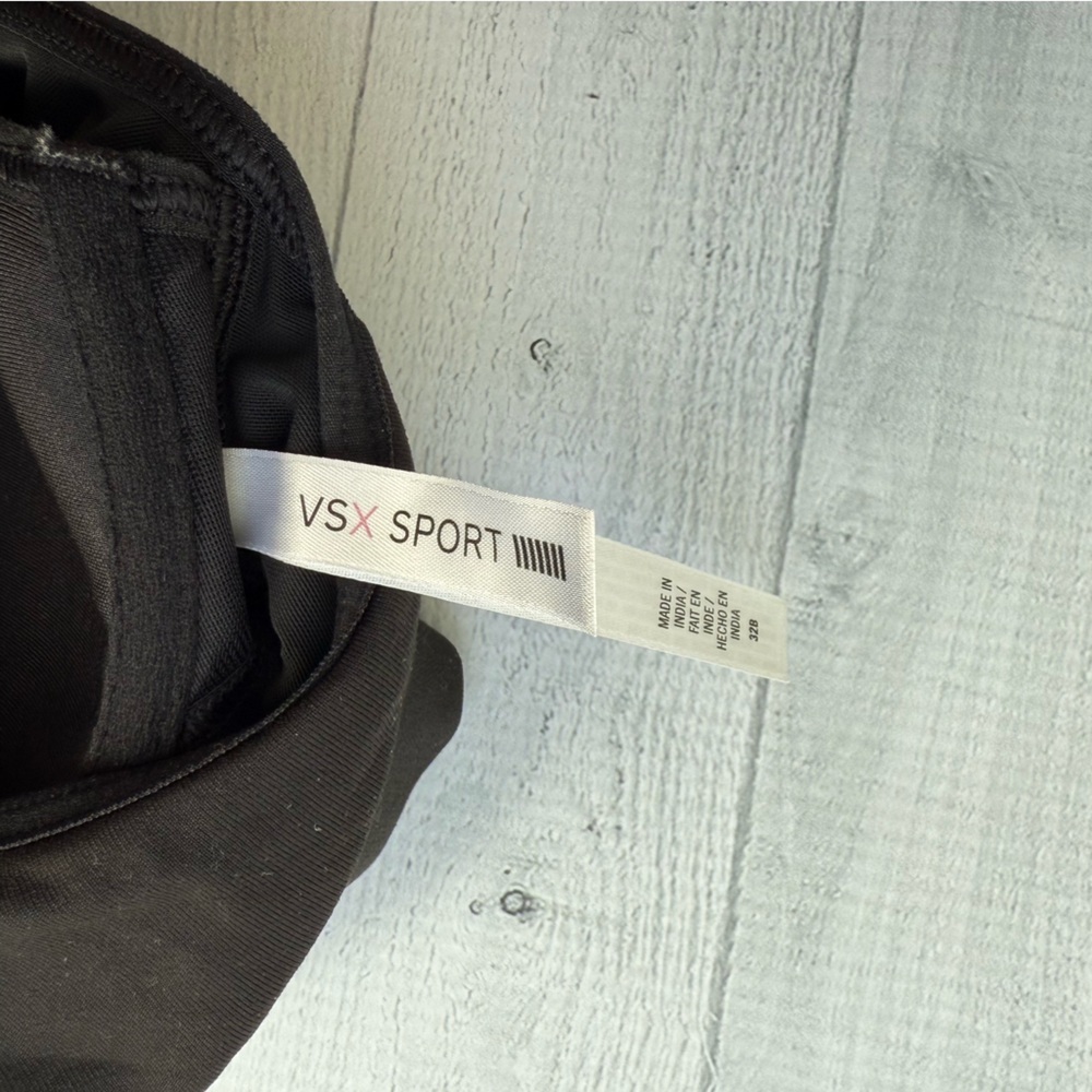 VSX Victorias Secret Sport Black Zip Women's Sports Bra 32B - Picture 5 of 6